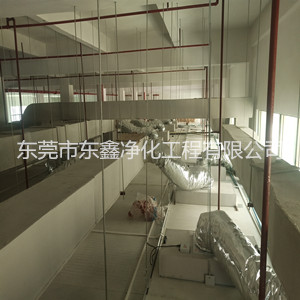 凈化工程風(fēng)管施工中